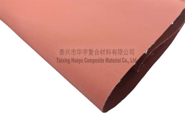 Red SILICONE CAOTED ARAMID FABRIC